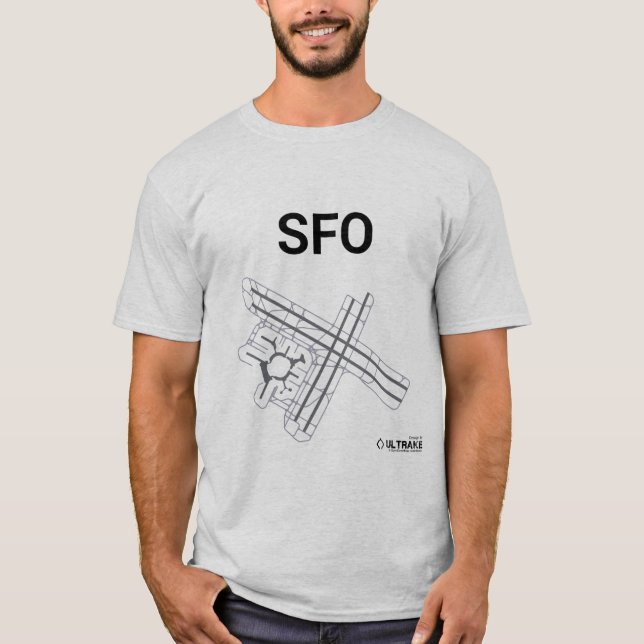 SFO-Flughafen-Plan-T - Shirt (Vorderseite)