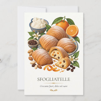 Sfogliatelle – altes italienisches Dessert Einladung