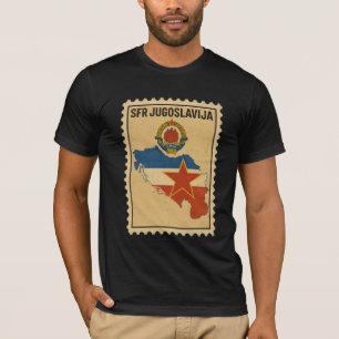 SFR Jugoslawien Vintage Sozialistische Landkarte S T-Shirt