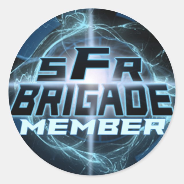 SFRBrigade-Logo-Aufkleber Runder Aufkleber (Vorderseite)