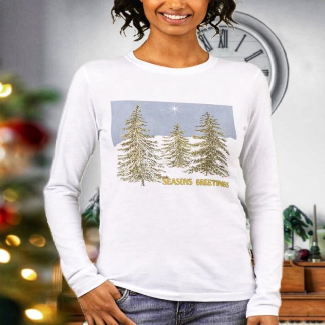 SG-Bäume & Stern Tri-Blend Shirt (Celebrate the holidays in comfort with your SG Trees & Star Tri-Blend Tee!)