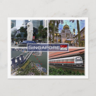 SG Singapur - Postkarte