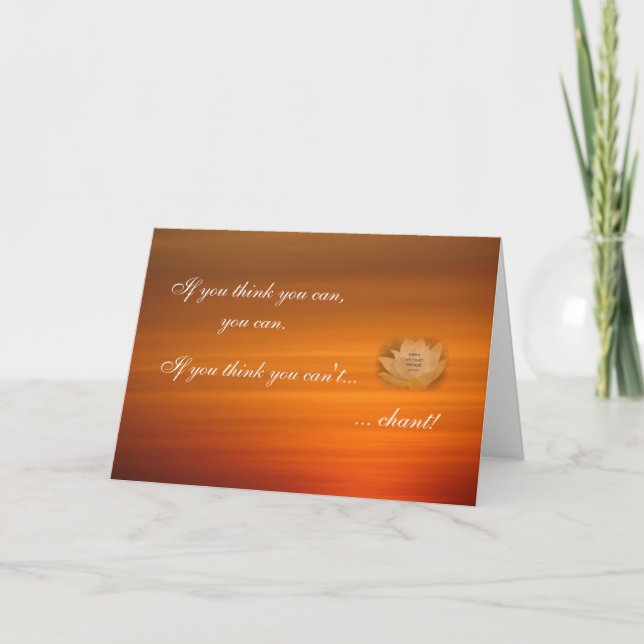 SGI Buddhist Chaning Erinnerung Card Karte (Vorderseite)