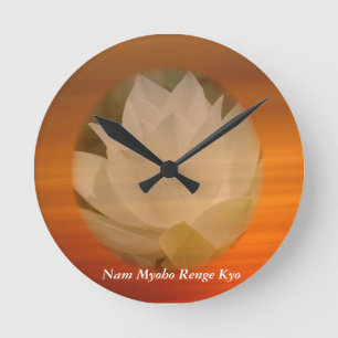 SGI Buddhist Clock Runde Wanduhr