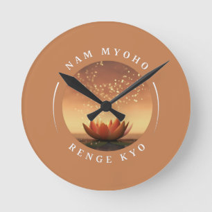 SGI Buddhist Clock Runde Wanduhr