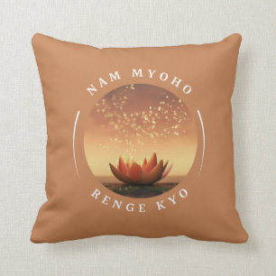 SGI Buddhist Throw Pillow - Nam Myoho Renge Kyo Kissen