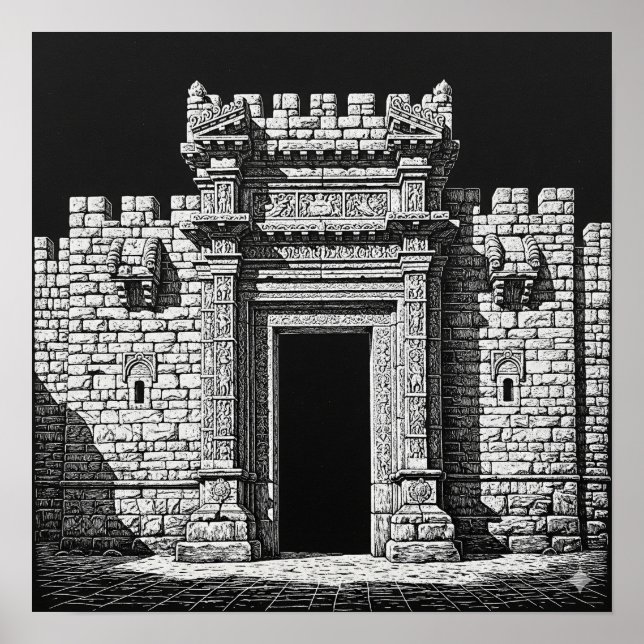 Sgraffito Kunst, Dichtung und Musik Poster (Vorne)