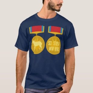 Sgt Stubby Tapferkeitsmedaillen-Familie T-Shirt