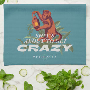 Sh*es wird verrückt - der weiße Lotus Geschirrtuch