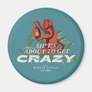 Sh*es wird verrückt - der weiße Lotus Magnet