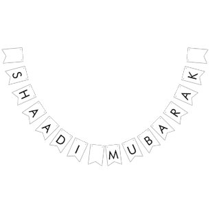 Shaadi Mubarak Pennant Banner