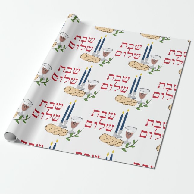 Shabat Geschenkpapier (Ungerollt)