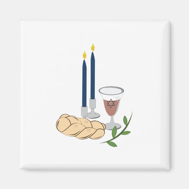 Shabbat Magnet (Vorne)