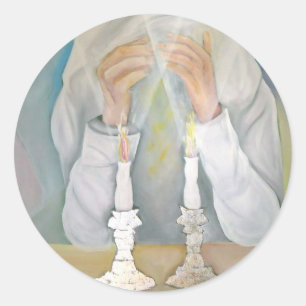 Shabbat Runder Aufkleber