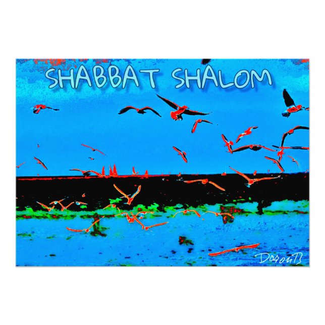 Shabbat shalom fotodruck (Vorne)