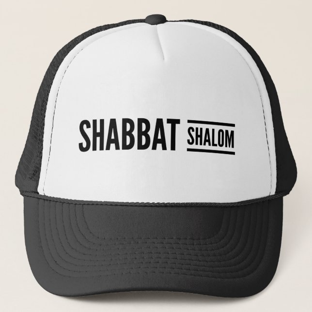 Shabbat Shalom Hebrew Roots  Truckerkappe (Vorderseite)