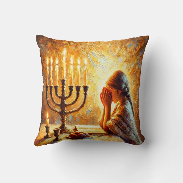 Shabbat Shalom Kissen (Rückseite)