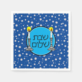 Shabbat Shalom Napkins Serviette