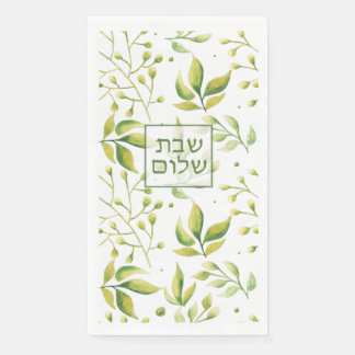 Shabbat Shalom Paper Napkins, Handtuch Serviette