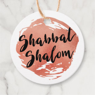 Shabbat Shalom Personalisiert Tag Geschenkanhänger