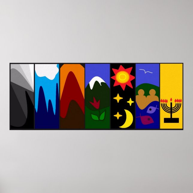 Shabbat Shalom Poster (Vorne)