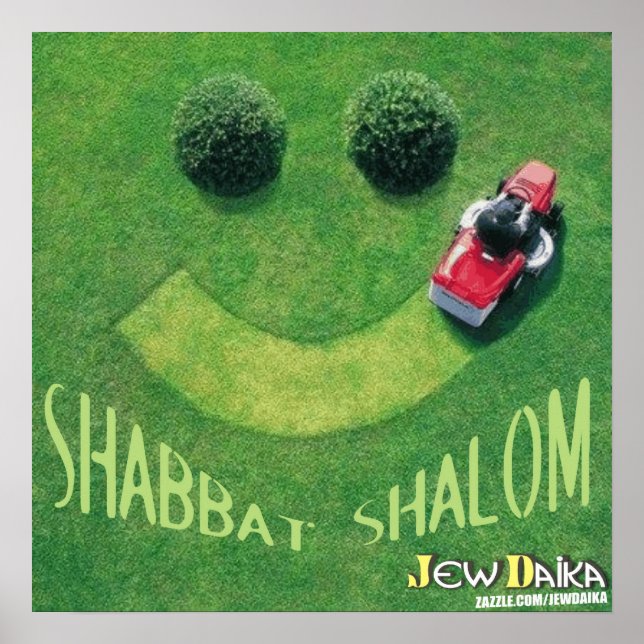 Shabbat Shalom Poster (Vorne)