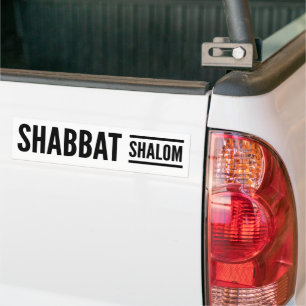 Shabbat Shalom Sabbath Autoaufkleber