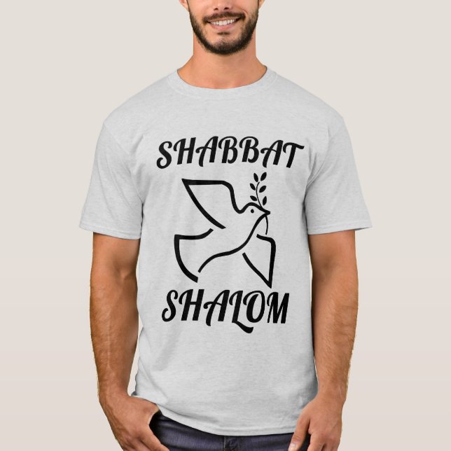 SHABBAT SHALOM T - SHIRT (Vorderseite)