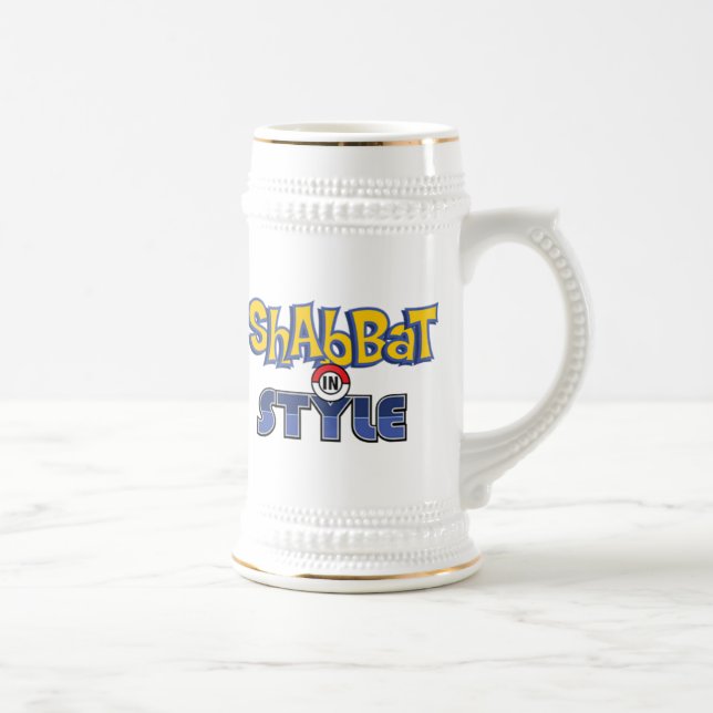Shabbat Style Bierglas (Rechts)