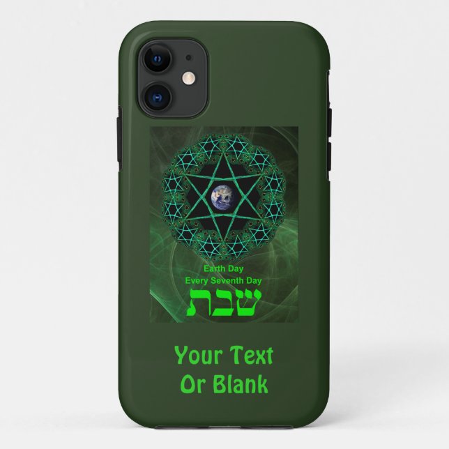 Shabbat - Tag der Erde Case-Mate iPhone Hülle (Rückseite)