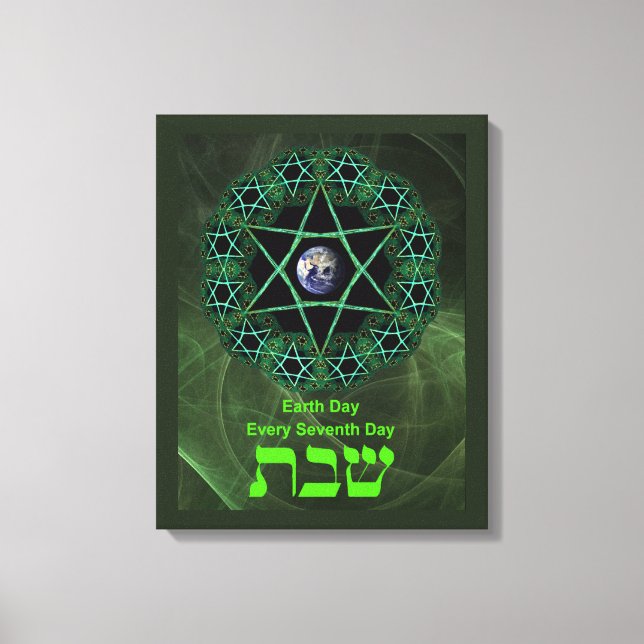 Shabbat - Tag der Erde Leinwanddruck (Vorderseite)
