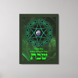 Shabbat - Tag der Erde Leinwanddruck