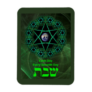 Shabbat - Tag der Erde Magnet