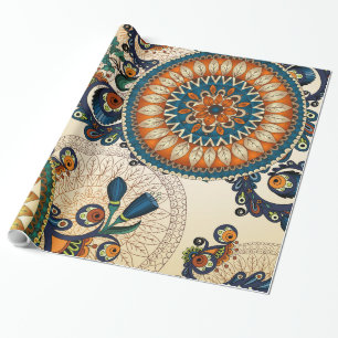 Shabby Blume multicolors Geschenkpapier