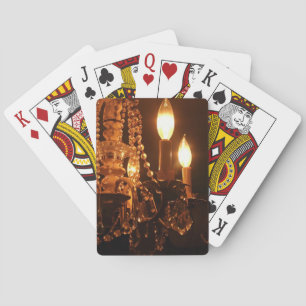 Shabby Chandelier Bling 2-Gold BICYCLE CARDS Spielkarten