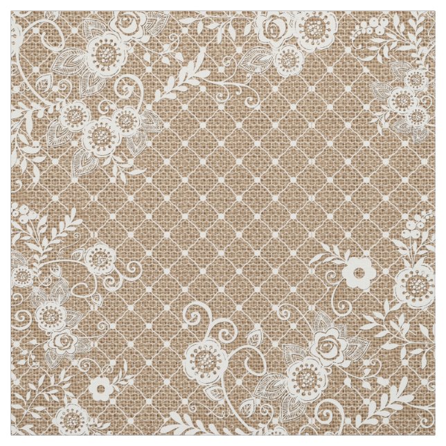 Shabby Chic aus Burlap und Lace Stoff (Muster)