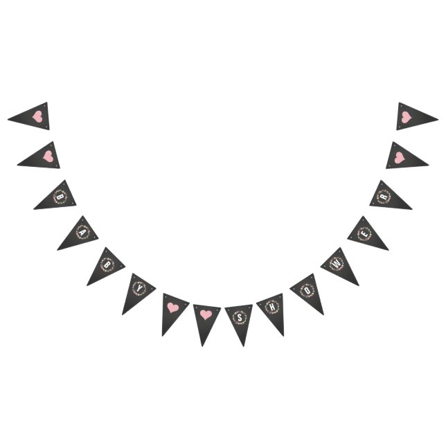 Shabby Chic-Baby-Duschen-Fahne Wimpelkette (Alle)