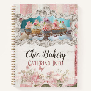 Shabby Chic Bäckerei Hütte Vintag Notizbuch