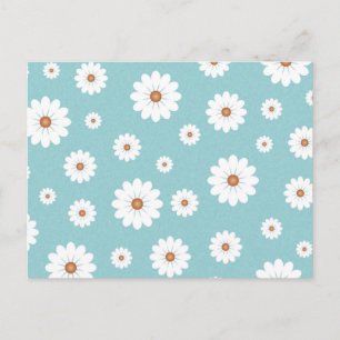 Shabby Chic Beautiful Daisy Daisies Blume Floral Postkarte