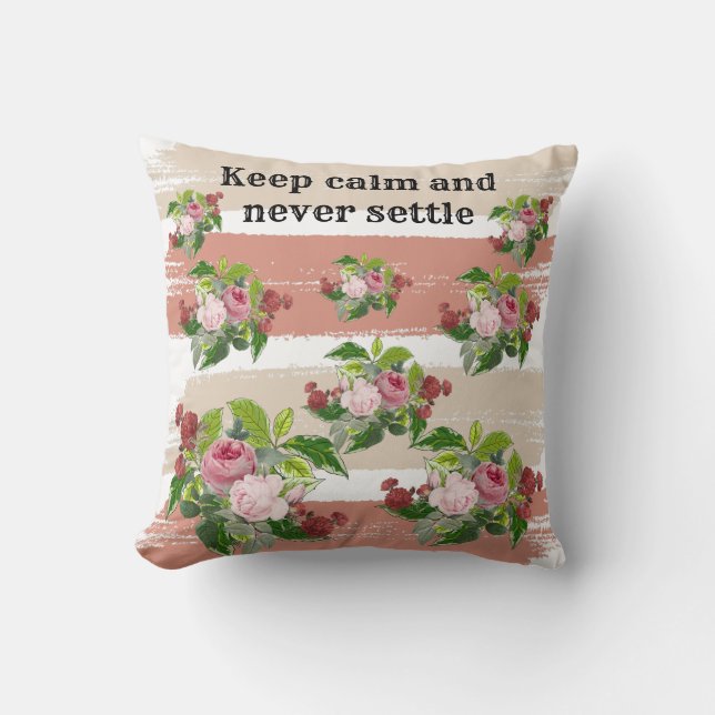 Shabby chic blooming flowers kissen (Vorderseite)