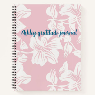 Shabby Chic Blumen benutzerdefinierter Name Notizbuch