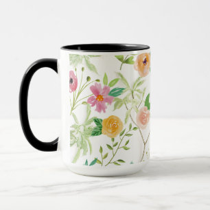 Shabby Chic Blumen Tasse