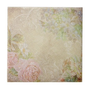 Shabby Chic-Blumenfliese Fliese