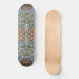 Shabby Chic Blumengarten Aquarellbilder Skateboard