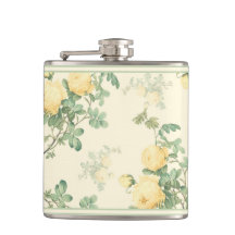 Shabby Chic Blumenkolben Gelbe Rosa Blume