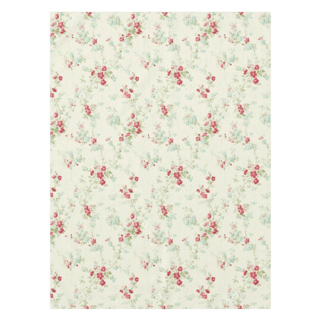 Shabby Chic Blumenmuster Tischdecke (Vorderseite)