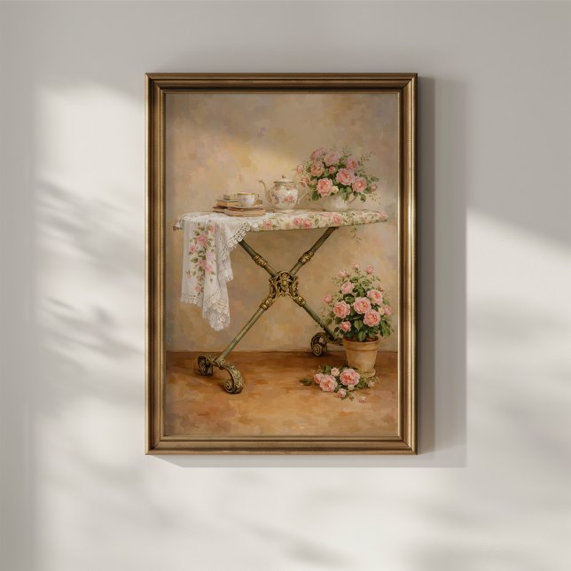 Shabby Chic Bügelbrett Rosen Poster (Von Creator hochgeladen)
