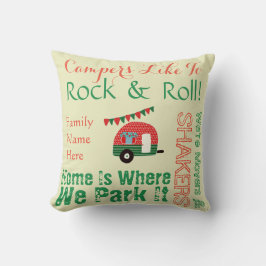 Shabby Chic Camping Campervan Quotes Custom Retro Kissen