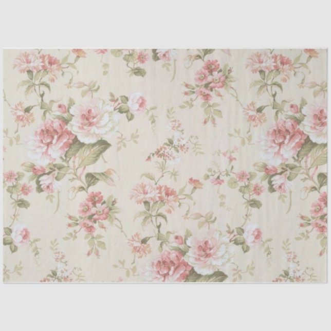 Shabby Chic Collage Series Design 15 Seidenpapier (Vorderseite)