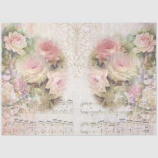 Shabby Chic Collage Series Design 4 Seidenpapier
